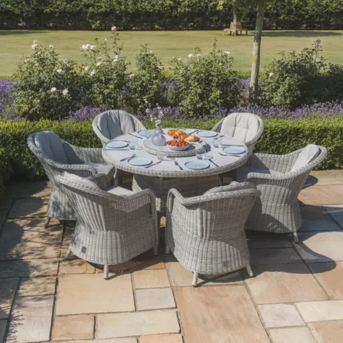 Oxford 6 Seat Round Dining Set
